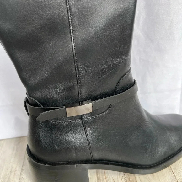 Linea Paolo Kamile Knee High Riding Boot in Black Size 9 - Picture 5 of 15